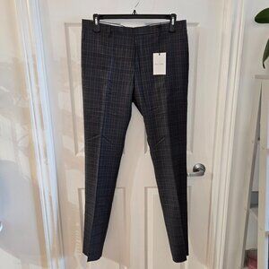 Paul Smith Gents Wool Slim Fit Check Trousers